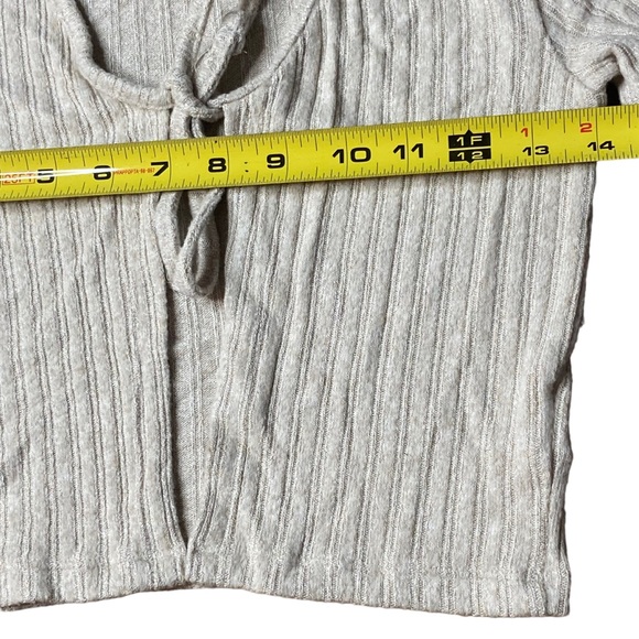 TopShop Crop Sweater Open Front With Tie Size XS - Picture 9 of 16